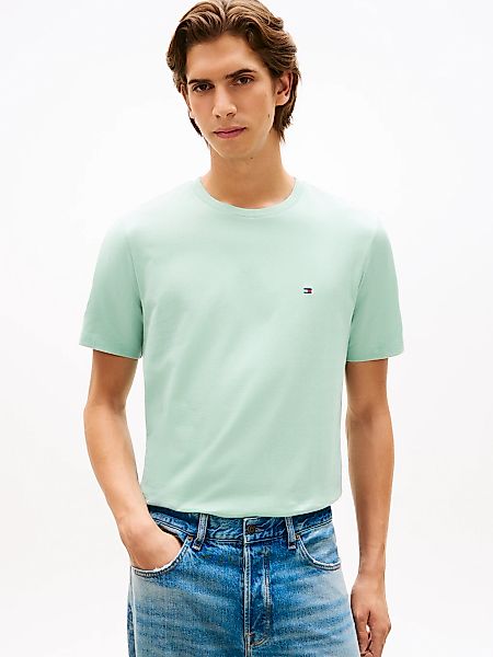 Tommy Hilfiger T-Shirt "ESSENTIAL REGULAR FIT SOLID mit Stickerei" unifarbe günstig online kaufen