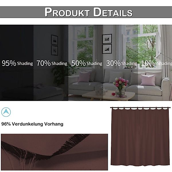 Qelus Vorhang Outdoor Vorhänge Wasserdicht Sonnenschutz günstig online kaufen