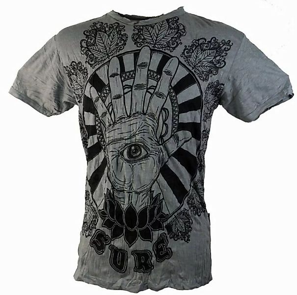 Guru-Shop T-Shirt Sure Herren T-Shirt Magic Eye - grau alternative Bekleidu günstig online kaufen