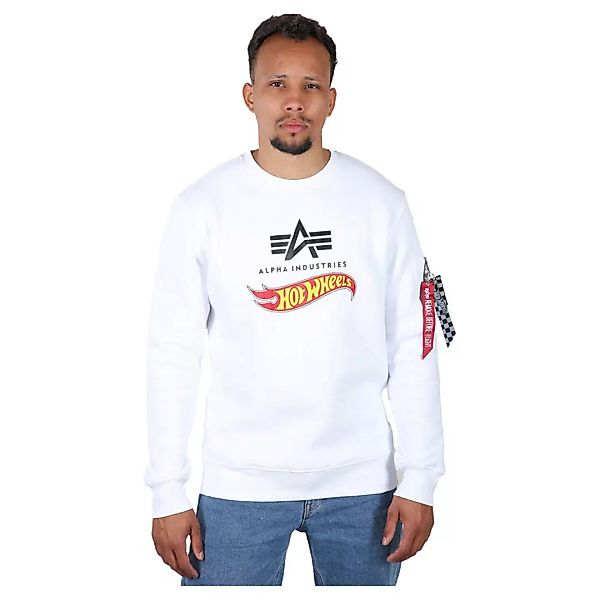Alpha Industries Hot Wheels Flag Sweatshirt S White günstig online kaufen