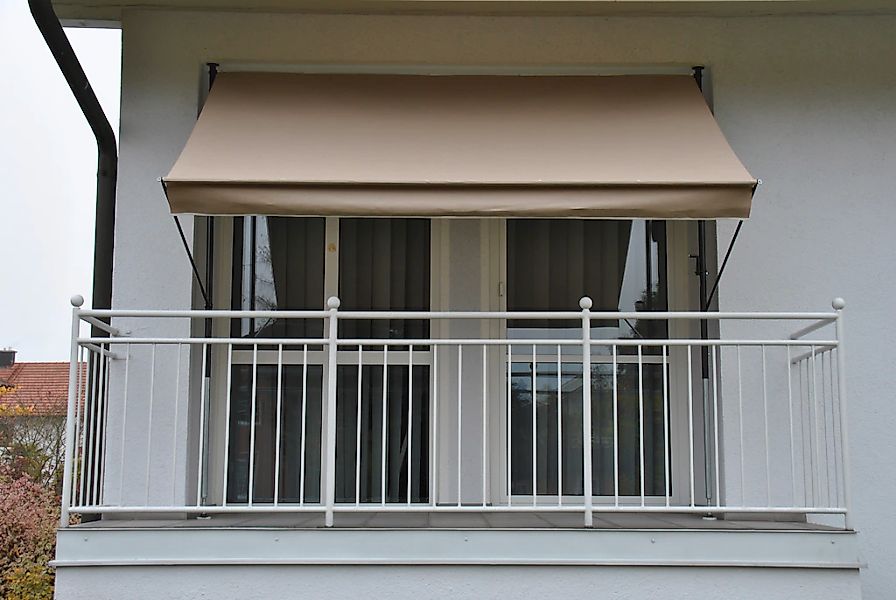 Angerer Freizeitmöbel Klemmmarkise taupe, Ausfall: 150 cm, versch. Breiten günstig online kaufen