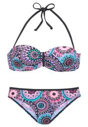 LASCANA Bügel-Bandeau-Bikini mit kontrastfarbigen Details günstig online kaufen