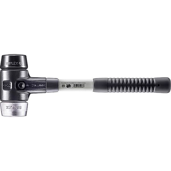 Halder Simplex Schonhammer Ø 60 mm Gummi Schwarz   Weichmetall mit Verstärk günstig online kaufen
