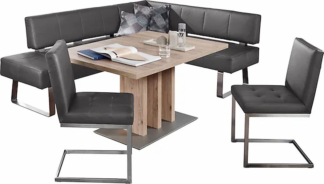 K+W Komfort & Wohnen Eckbankgruppe »Spider II« Set, 4 Stk. tlg. langer Sche günstig online kaufen