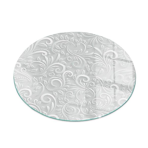 Tulup Glasplatte für Kamin Elegantes Pflanzenmuster Glasplatte für Kaminöfe günstig online kaufen