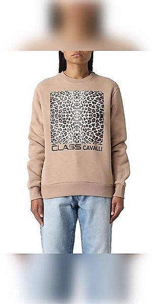 Cavalli Class Sweatshirt Cavalli Class Sweatshirt beige Damen günstig online kaufen