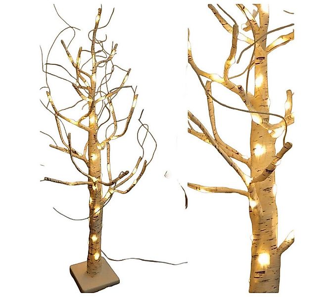 Gartenpirat LED Baum Birke mit LED-Beleuchtung warmweiß Weihnachtsdeko für günstig online kaufen