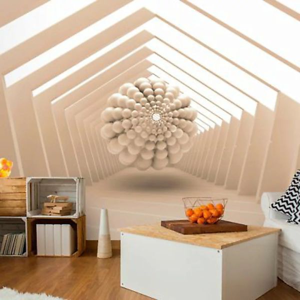 artgeist Fototapete Abstract Corridor beige/weiß Gr. 300 x 210 günstig online kaufen