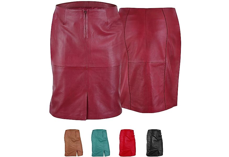 German Wear Lederrock Trend452R Midi Trendiger Midi Lederrock aus Lammnappa günstig online kaufen