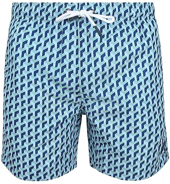 Suitable Badeshorts Druck Blau - Größe M günstig online kaufen