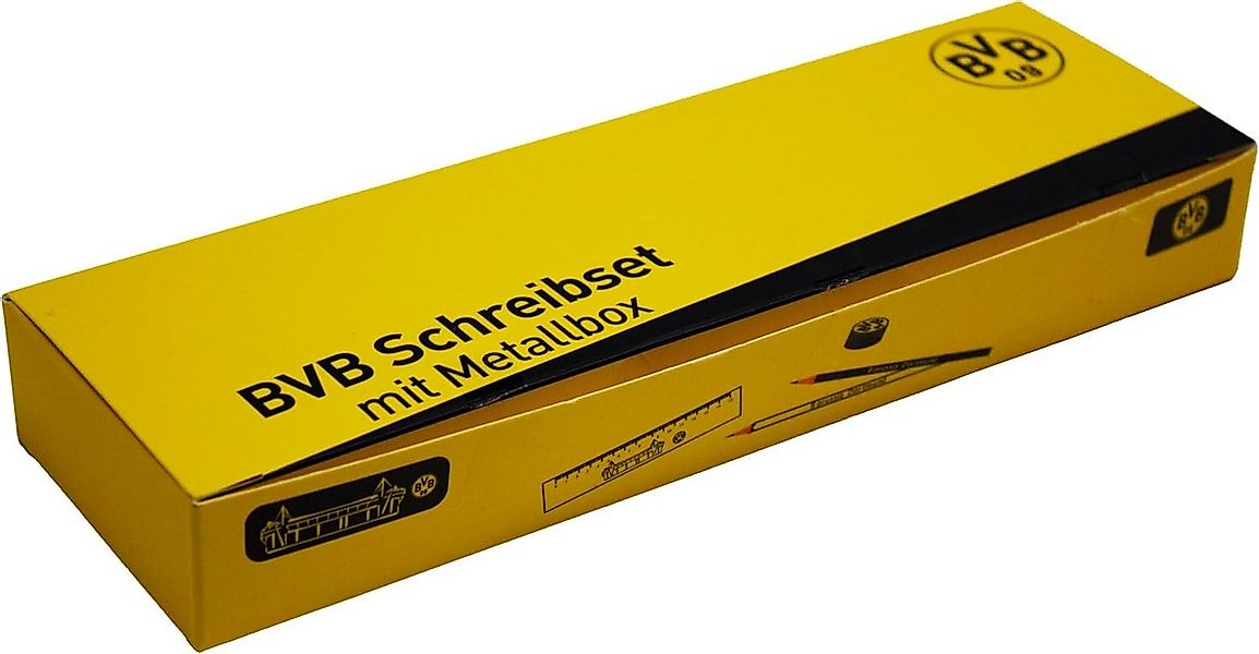 BVB MERCHANDISING Schreibgeräteetui BVB Schreibset mit Metallbox günstig online kaufen