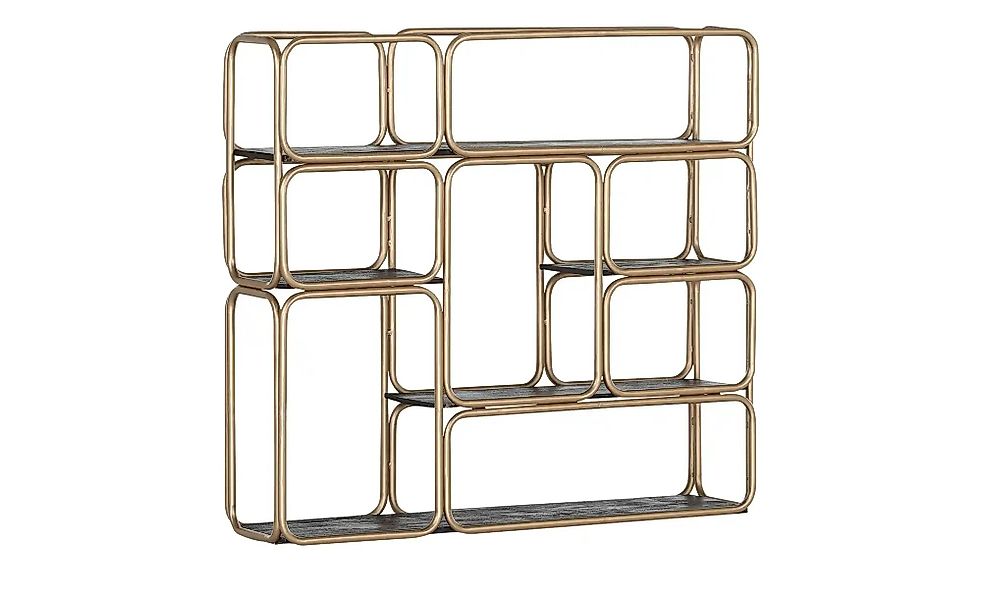 Wandregal  Fence ¦ gold ¦ Maße (cm): B: 100 H: 93 T: 24.0 Regale > Wandrega günstig online kaufen