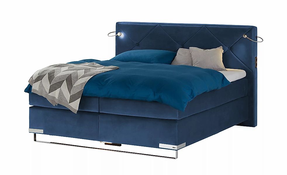 Musterring Boxspringbett Premiumversion Dubai ¦ blau ¦ Maße (cm): B: 197 H: günstig online kaufen