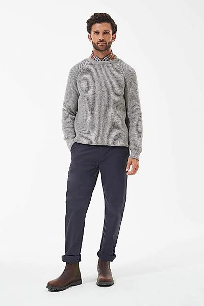 Barbour Pullover Lambswool Knitted Stone Grau - Größe XXL günstig online kaufen