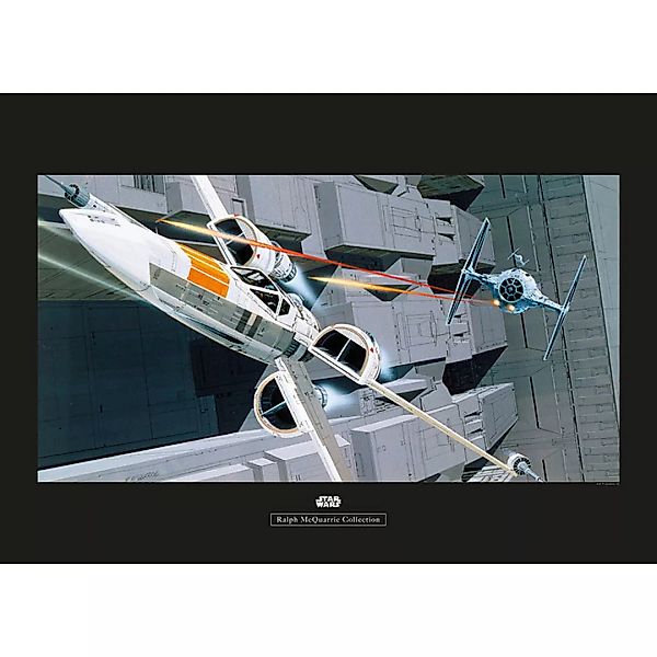 KOMAR Wandbild - Star Wars Classic RMQ X-Wing vs TIE-Fighter - Größe: 70 x günstig online kaufen