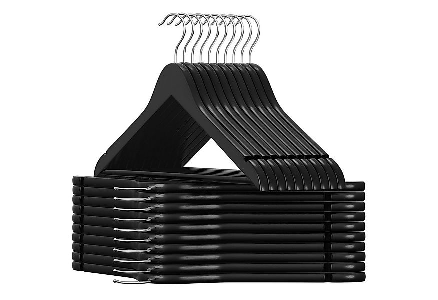 SONGMICS Kleiderbügel Bügel, (20-tlg), Bügel aus Massivholz, Einkerbungen, günstig online kaufen