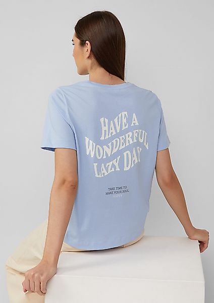 s.Oliver Kurzarmshirt T-Shirt mit Front- und günstig online kaufen