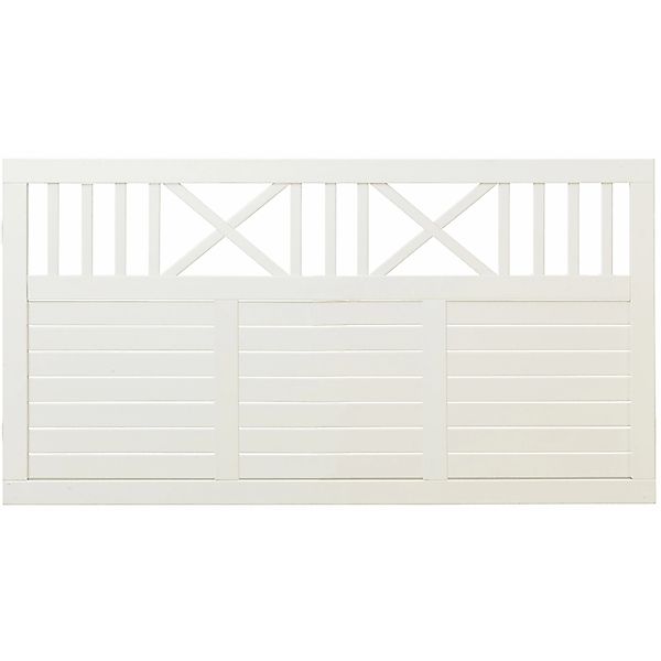 Vorgartenzaun Nostalgi Nadelholz Weiß 180 cm x 95 cm günstig online kaufen