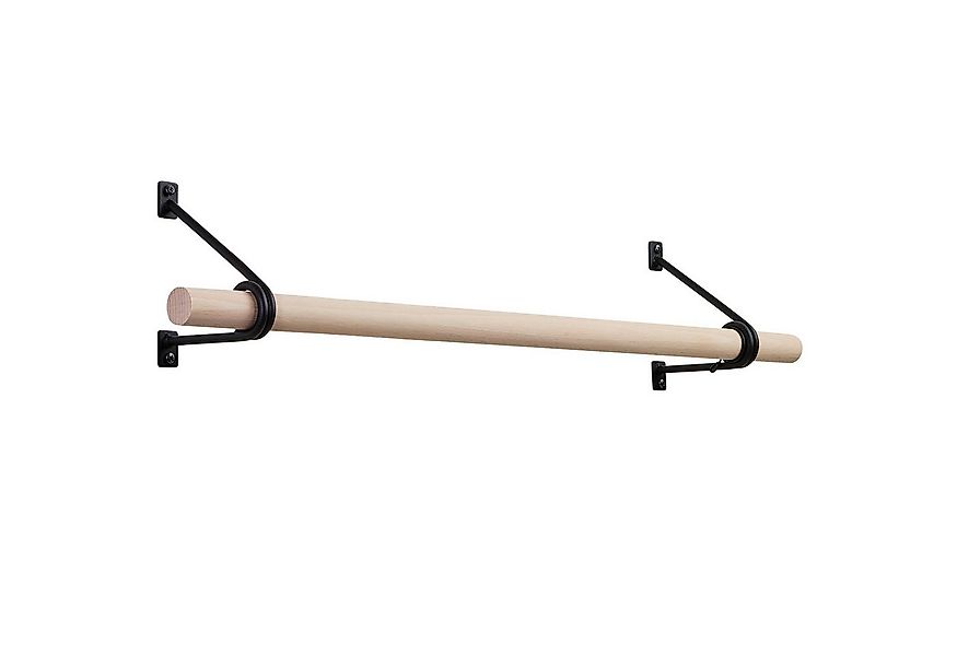 SO-TECH® Wandgarderobe 120 x 150 mm mit Ø 30 mm Kleiderstange aus Holz (Spa günstig online kaufen