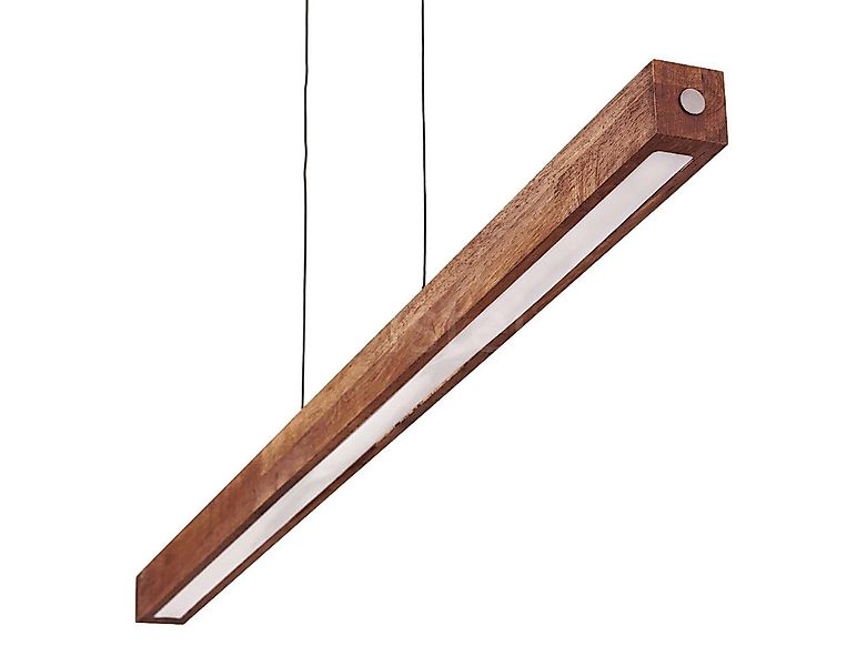 hofstein Pendelleuchte dimmbare Hängelampe aus Metall/Holz/Kunststoff in Sc günstig online kaufen
