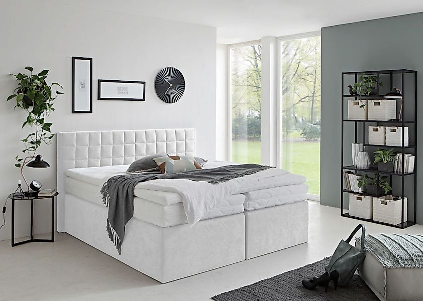 Westfalia Schlafkomfort Boxspringbett "Dublin, wahlweise mit Topper in vers günstig online kaufen