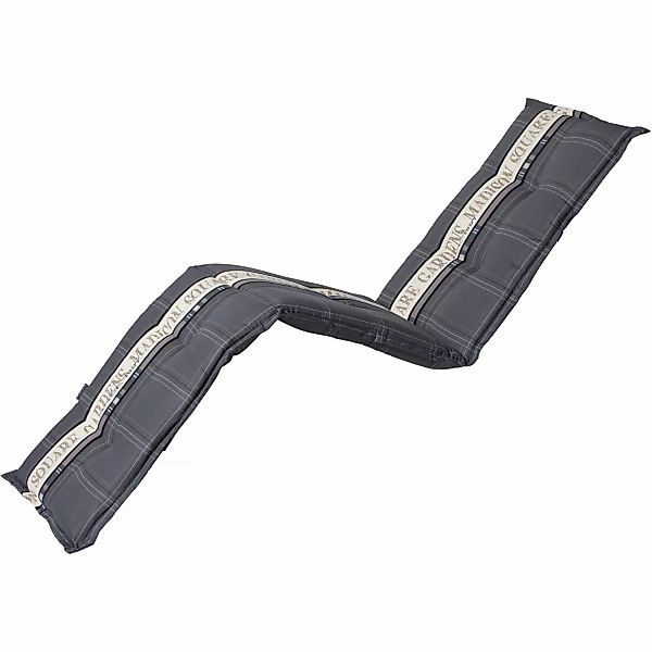 Madison Auflage Garden Grau für Liege ca. 190 cm x 65 cm günstig online kaufen