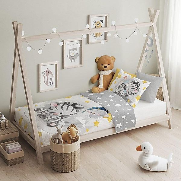 texpot Bettwäsche Kinderbettwäsche Zebra bedruckt Garnitur, günstig online kaufen