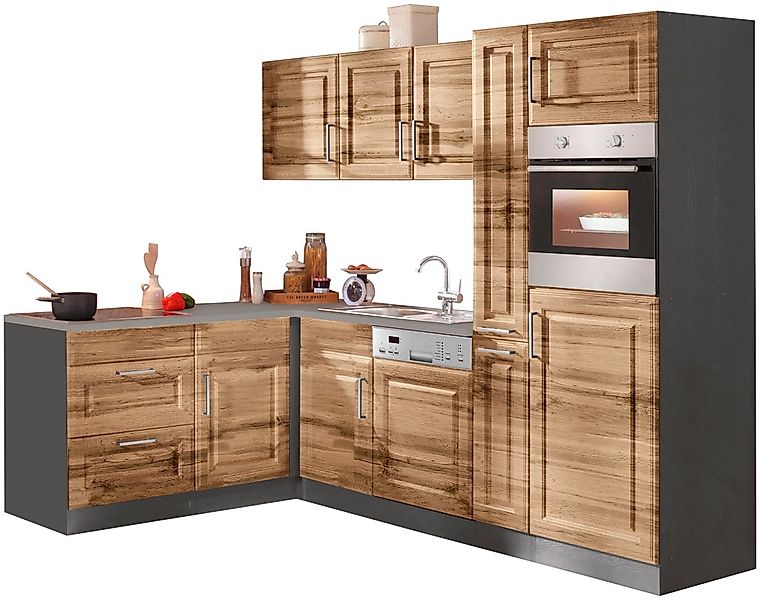 HELD MÖBEL Winkelküche "Stockholm", mit E-Geräten,260 x 170 cm, mit hochwer günstig online kaufen