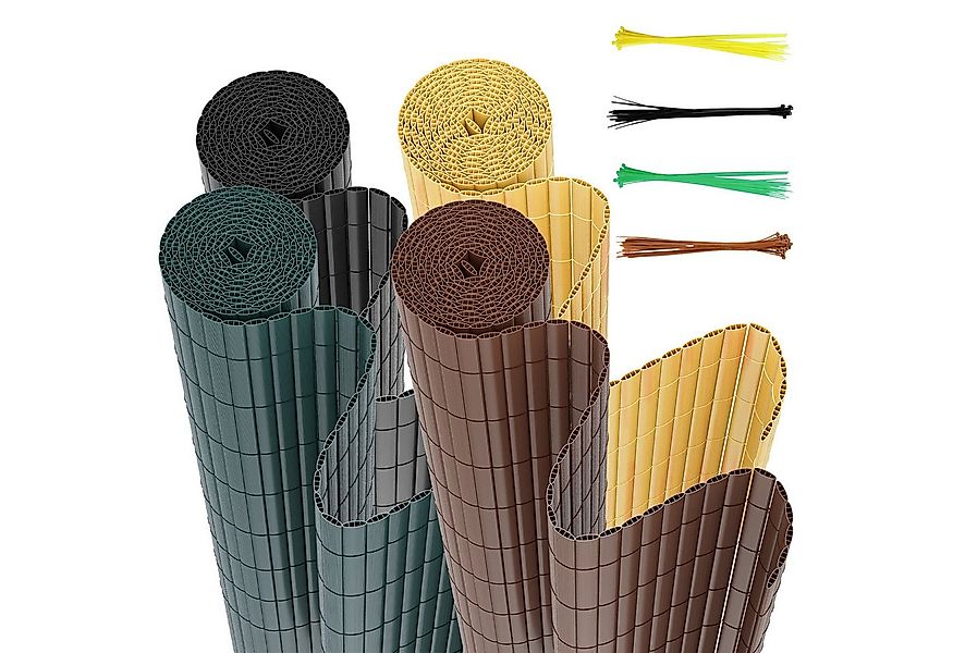 Clanmacy Balkonsichtschutz PVC Sichtschutzmatte mit verstärkter Konstruktio günstig online kaufen