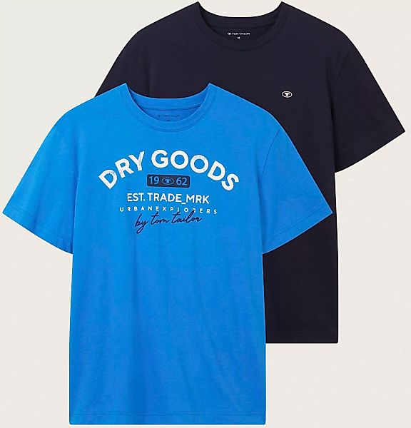 TOM TAILOR T-Shirt, (Packung, 2 tlg.) günstig online kaufen