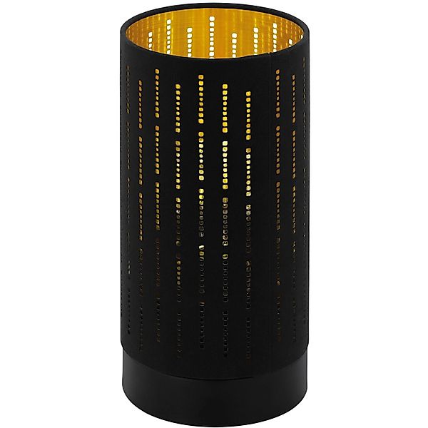 Eglo Tischleuchte Varillas Schwarz-Gold Ø 12 cm günstig online kaufen