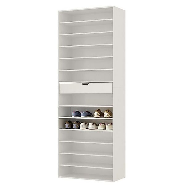 FUFU&GAGA Schuhschrank Großer Schuhschrank mit 1 Schublade und 12 Einlegebö günstig online kaufen