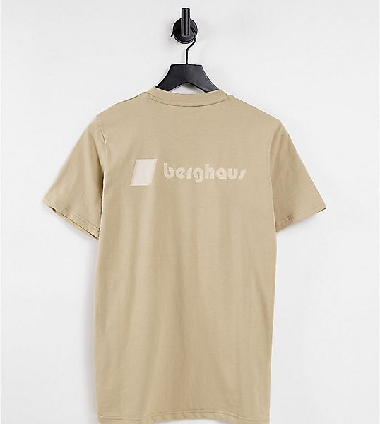 Berghaus – Heritage – T-Shirt in Beige mit Logo auf Vorder- und Rückseite, günstig online kaufen