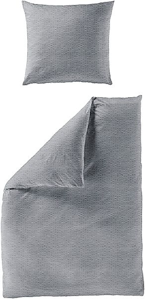 BIERBAUM Bettwäsche Chic Uni, Seersucker, 3 günstig online kaufen