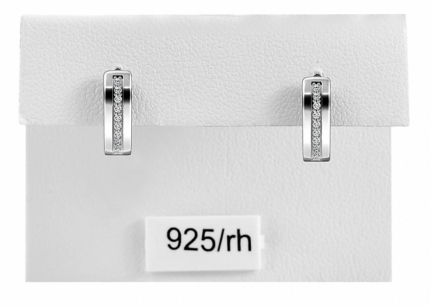 Adelia´s Klappcreolen "Damen Ohrringe – Klappcreole aus 925 Silber mit Zirk günstig online kaufen