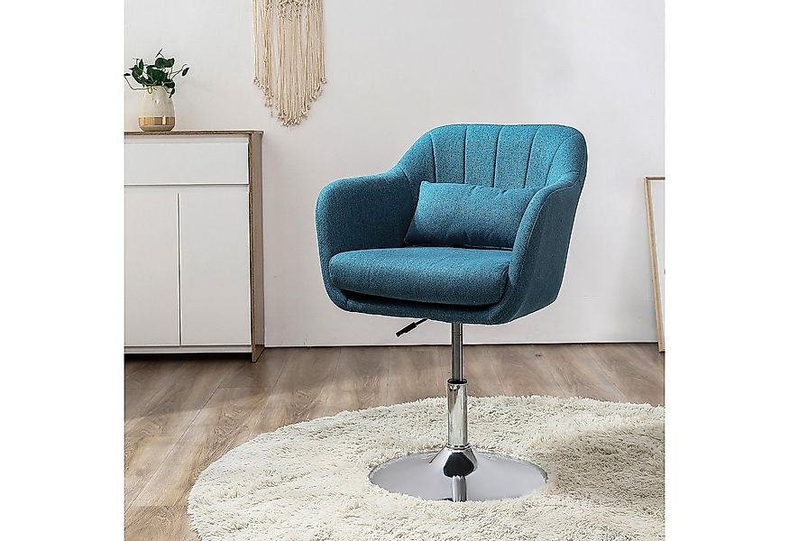 HOMCOM Relaxsessel mit Armlehne, Lendenkissen, Metallrahmen (gepolstert Dre günstig online kaufen