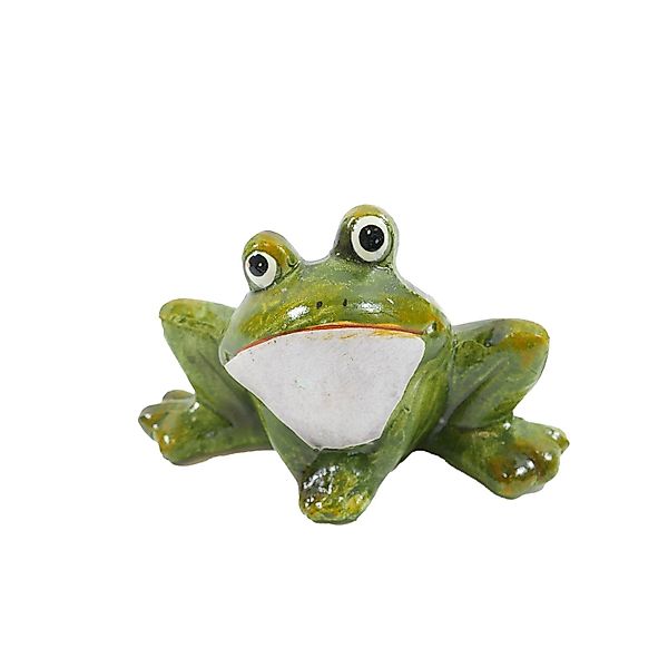 B&S Dekofigur Frosch grün Keramik 10,8x5,8x7,7 günstig online kaufen