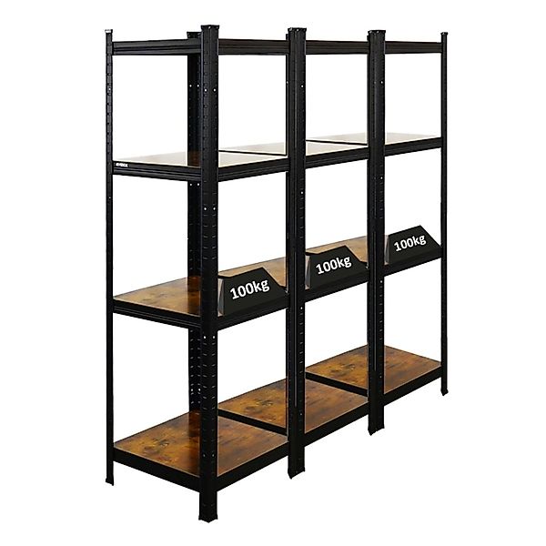 BERLINLODGE 3er Wohnregal Ragnar Set HxBxT 150x45x45cm Fachlast 100kg Vinta günstig online kaufen