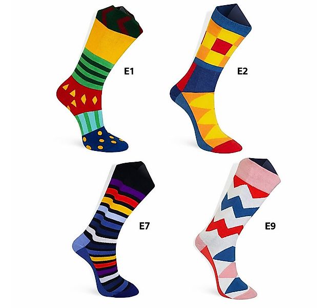Illes-Laedchen Freizeitsocken Herren Socken bunt gemustert – 4er Pack Desig günstig online kaufen