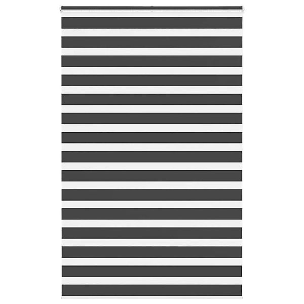 vidaXL Doppelrollo Schwarz 150x200 cm Stoffbreite 145,9 cm Polyester 401427 günstig online kaufen