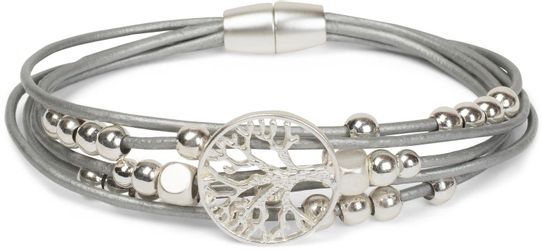 styleBREAKER Armband Armband mit Lebensbaum, Perlen günstig online kaufen
