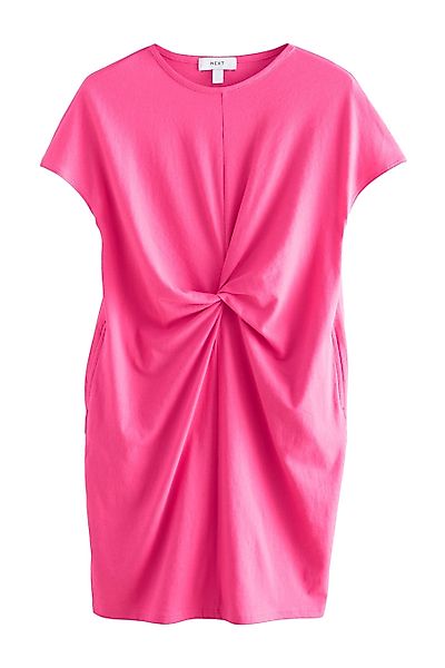 Next Shirtkleid Kurzärmeliges T-Shirt-Kleid mit Twist-Detail günstig online kaufen