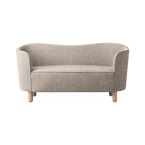by Lassen - Mingle Sofa 2-Sitzer Stoff - graubeige/Stoff Kvadrat Zero Sahco günstig online kaufen