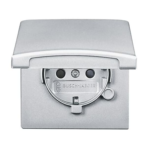 Busch-Jaeger Schuko-Steckdoseneinsatz IP44 alusilber 20 EUGKB-33-101 günstig online kaufen