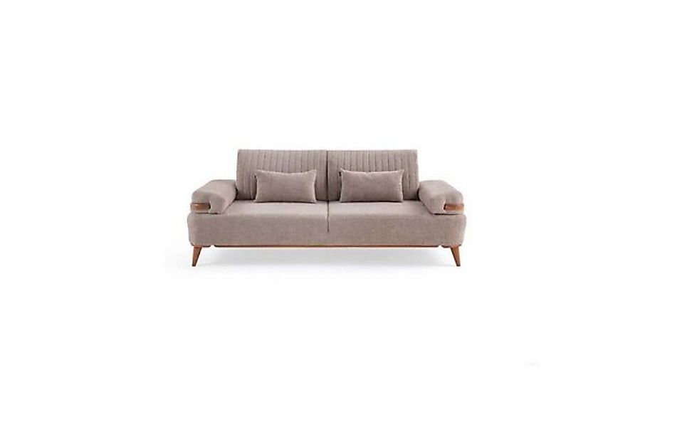 Xlmoebel 3-Sitzer Luxuriöses 3-Sitzer Sofa für das Wohnzimmer mit Holzrahme günstig online kaufen