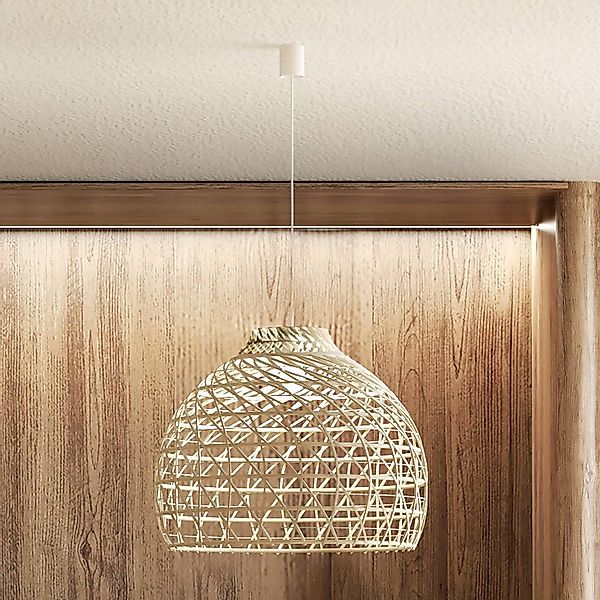 Hängeleuchte BOHO, Ø 60 cm, naturbraun, Rattan, E27 günstig online kaufen