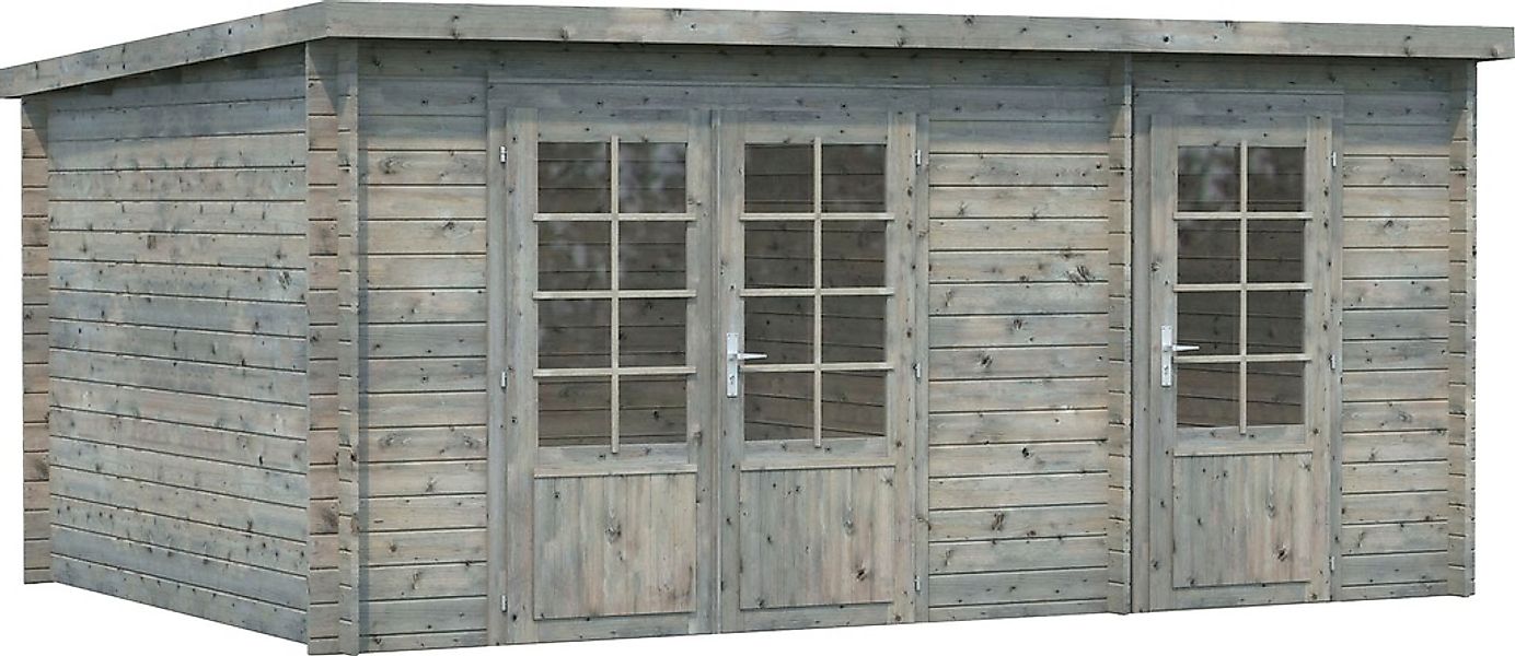 Palmako Gartenhaus "Ella", (Set), 13,1+3,9 m², mit Anbaudach günstig online kaufen