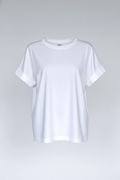 Zuckerwatte Rundhalsshirt aus weicher Baumwolle Modalmischung mit Elasthan günstig online kaufen