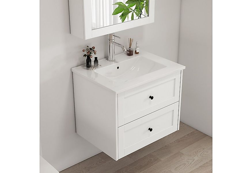 welltime Waschtisch Rotterdam, Badmöbel inkl. Keramikwaschbecken, in versch günstig online kaufen