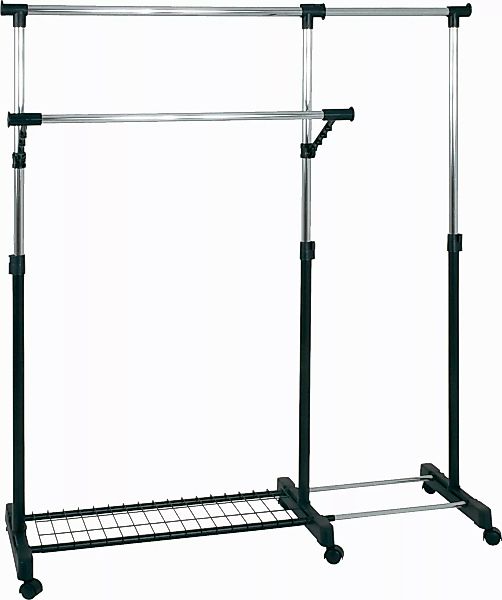 Rollgarderobe   Lolita  ¦ schwarz ¦ Metall,Kunststoff ¦ Maße (cm): B: 160 H günstig online kaufen